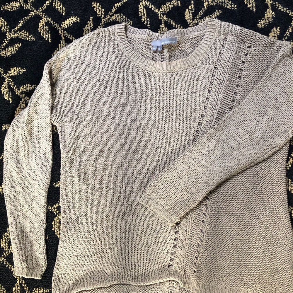 Ladies ribbon knit sweater